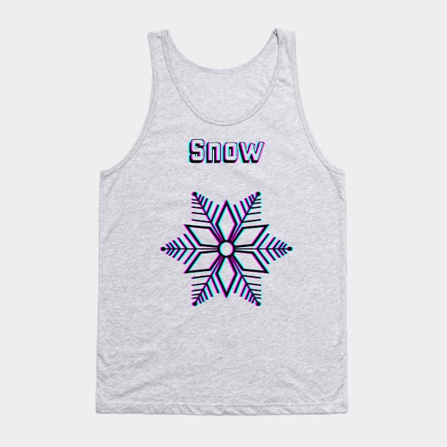 Snowflake Glitch Tank Top by DyrkWyst